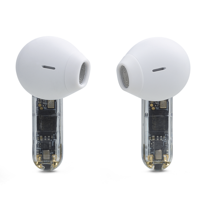 JBL Tune Flex Ghost Edition - White Ghost - True wireless Noise Cancelling earbuds - Back image number null